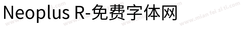 Neoplus R字体转换